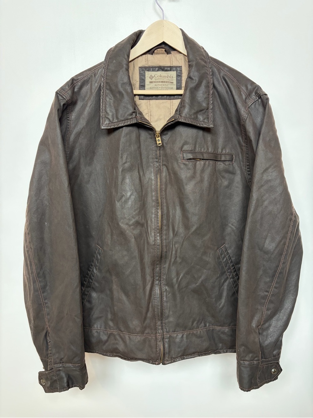 Columbia Men's Waxed Finish Insulated Bomber Jacket X-Large